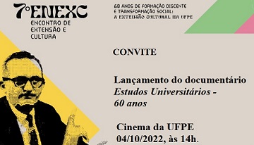 UFPE lança documentário Estudos Universitários sobre os 60 anos da revista
